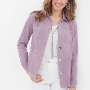 LIKE NEW Chico’s Faux Suede Jacket